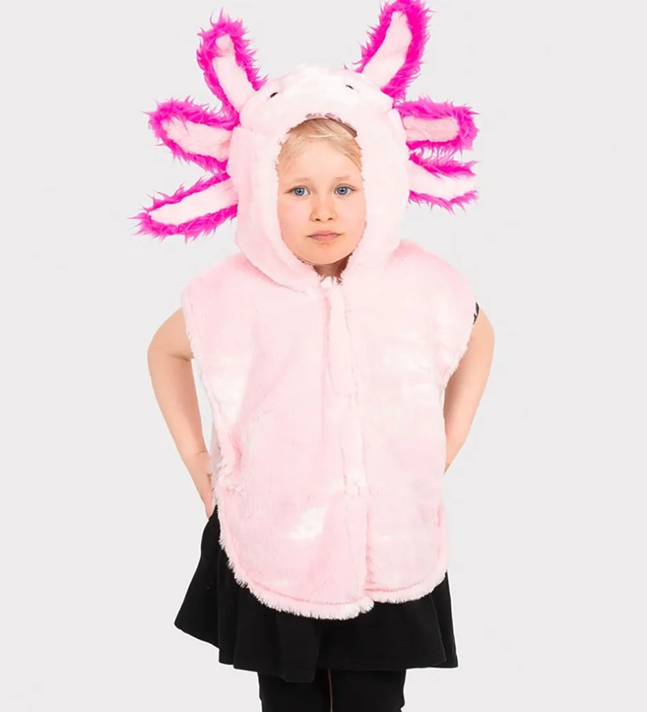 Udklædning - Mini Cape Pink Axolotl - Pink>Den Goda Fen Discount