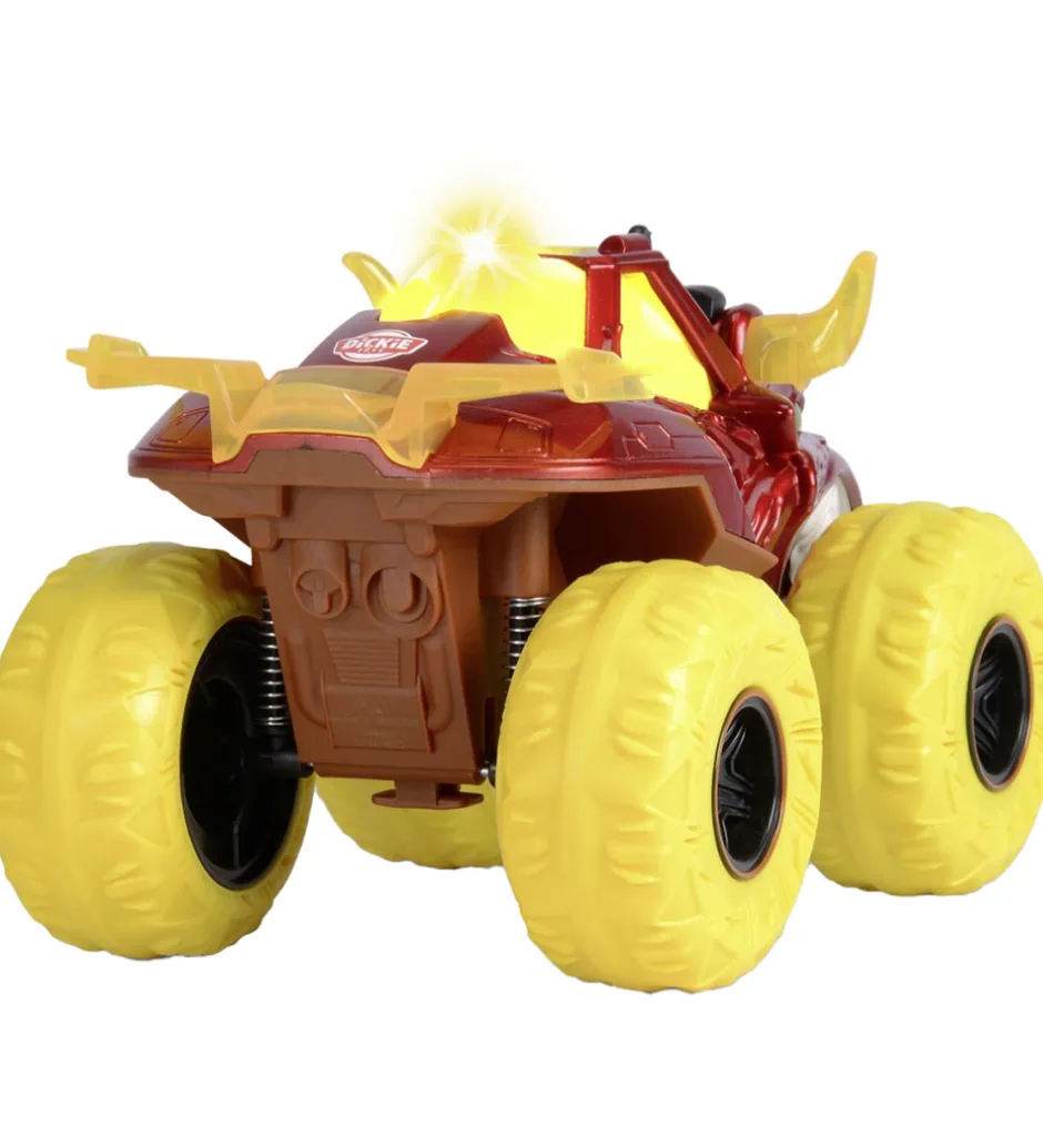 Bil - Flaming Fire Monster - Lys/Lyd>Dickie Toys