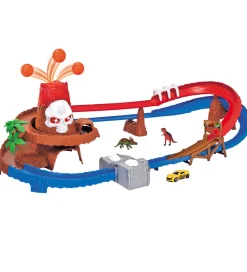 Bilbane m. Bil - Skull Vulcano Track Set - Lys/Lyd>Dickie Toys Online