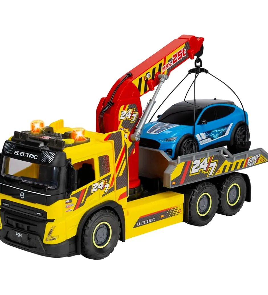 Lastbil - Giant Tow/Ford Mustang - Lys/Lyd>Dickie Toys Online