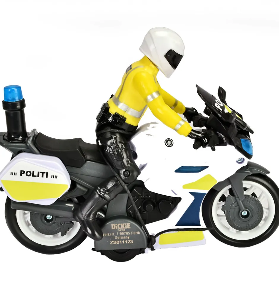 Politimotorcykel m. Figur - Yamaha - Lys/Lyd>Dickie Toys Online