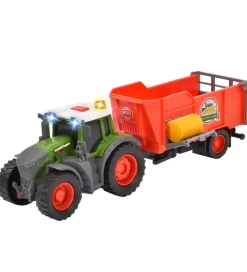 Traktor m. Trailer - Fendt Farm Trailer - Lys/Lyd>Dickie Toys
