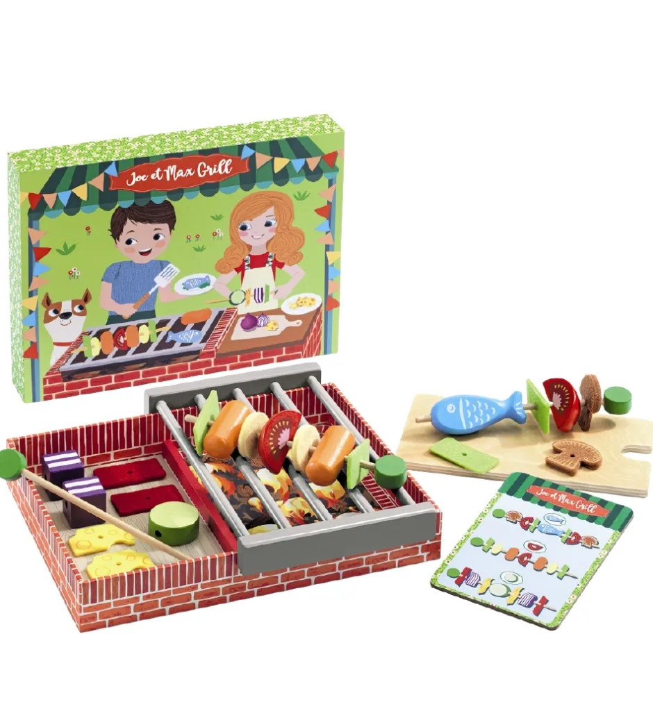 Grill - 20x19 cm - Træ - Joe & Max>Djeco Outlet