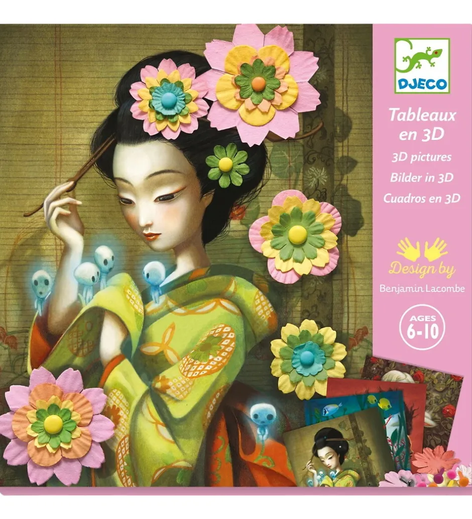 Kreasæt - Billeder i 3D - Rock'n Roses>Djeco Hot