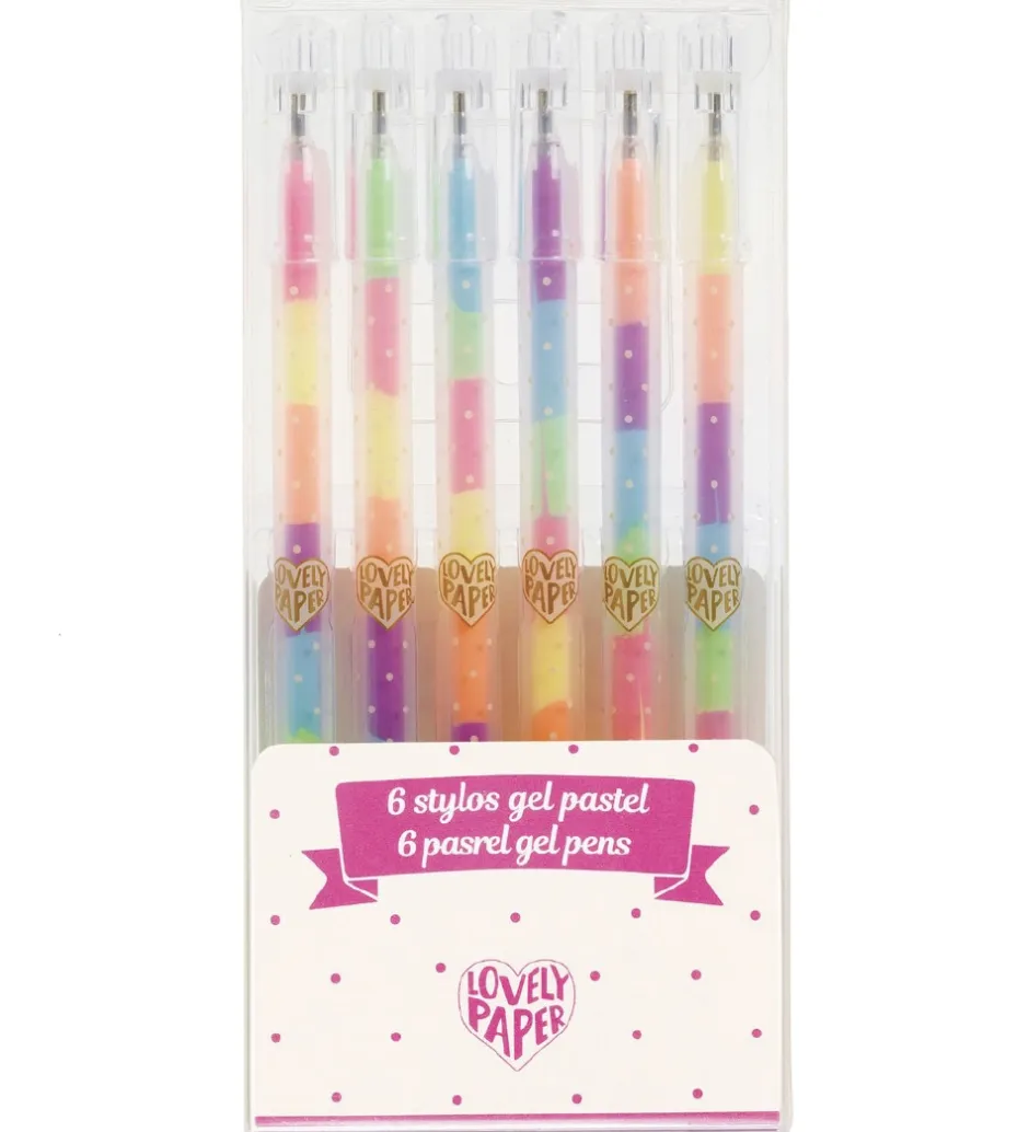 Kuglepenne - 6 Stk. - Stylos Gel Fluo>Djeco Best
