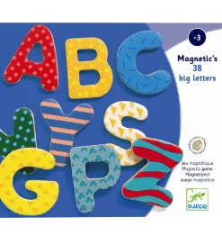 Magneter - 38 stk. - Store Bogstaver>Djeco New