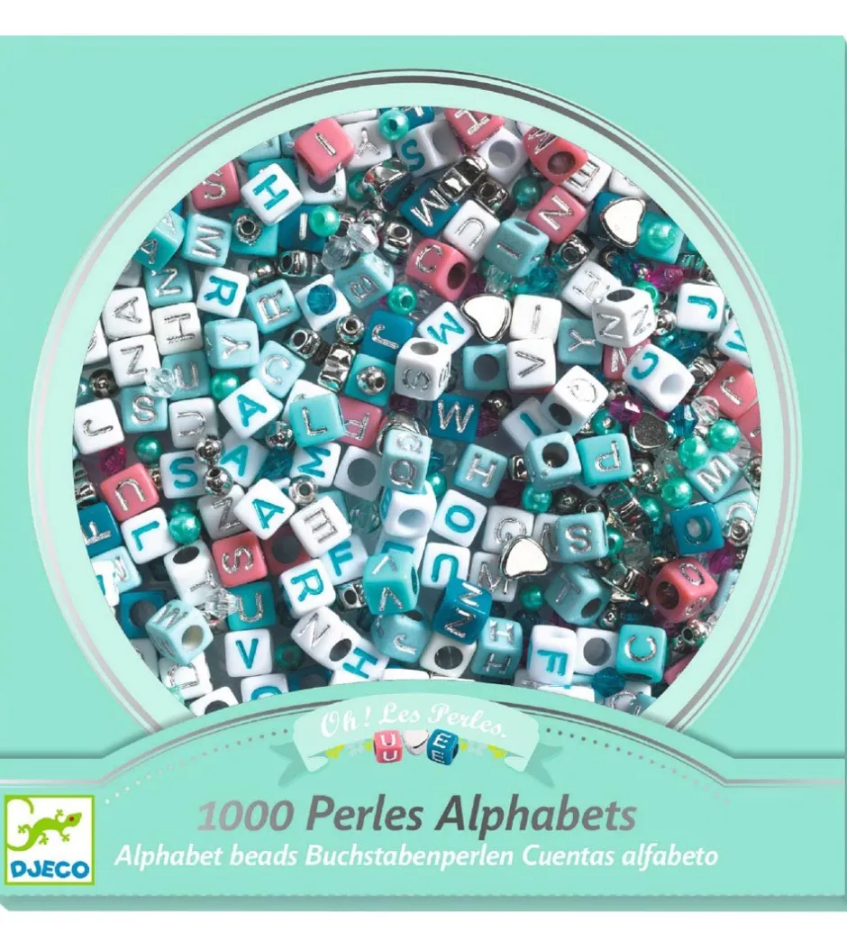 Perler - 1000 Stk. - Alfabet - Sølv>Djeco