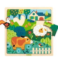 Puslespil - 15 Brikker - Puzzlo Farm>Djeco New