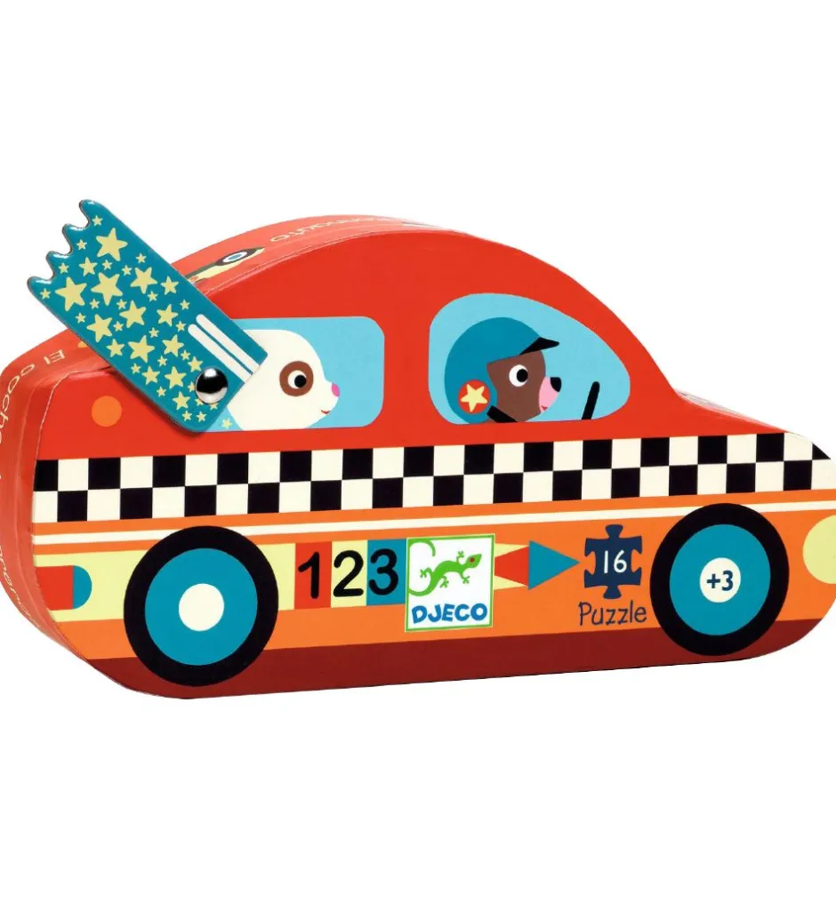 Puslespil - 16 Brikker - The Racing Car>Djeco Sale
