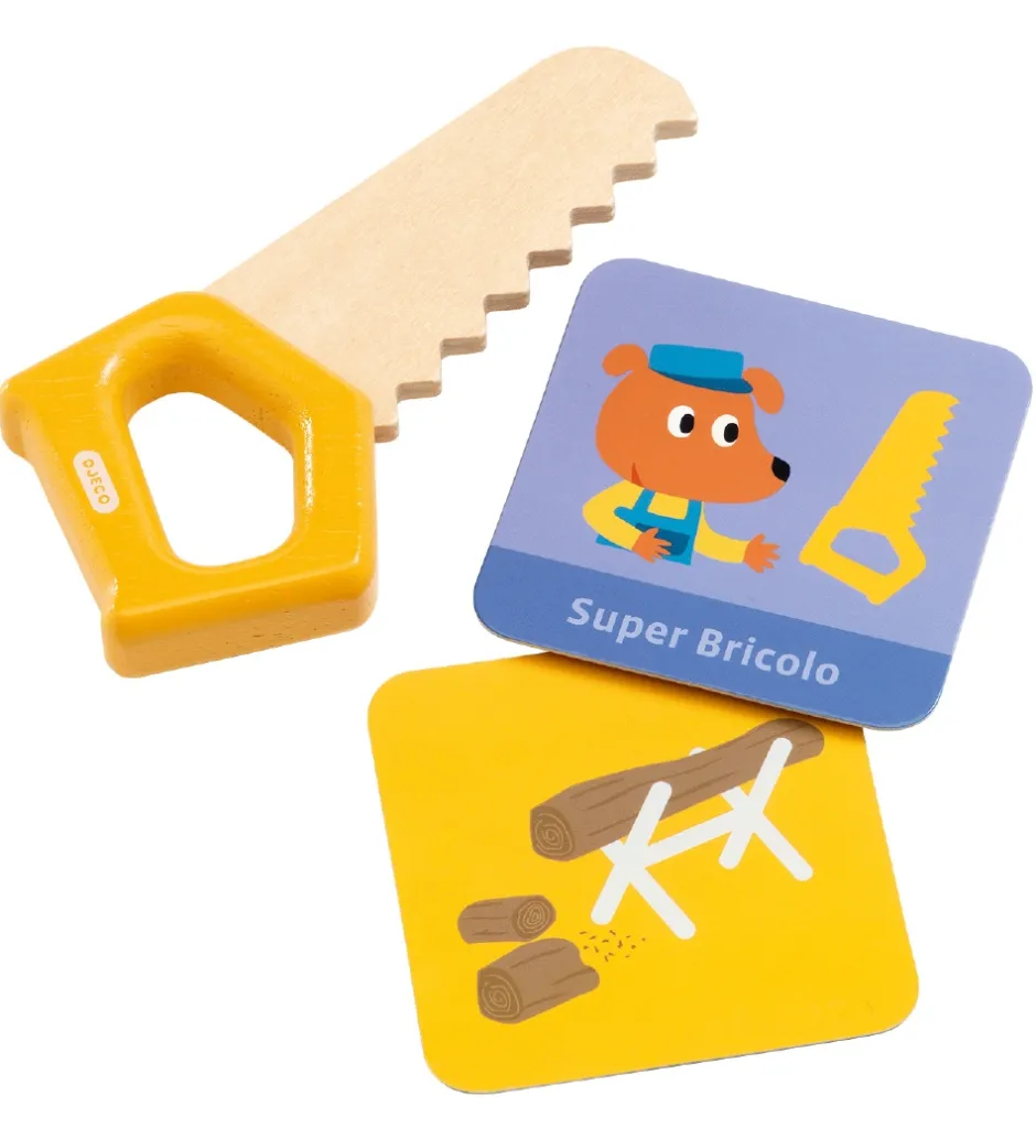 Værktøjskasse - Træ - Super Bricolo - Handyman>Djeco Clearance