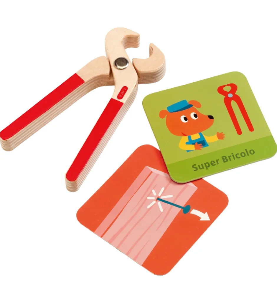 Værktøjskasse - Træ - Super Bricolo - Handyman>Djeco Clearance