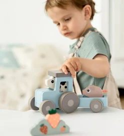 Traktor - Træ - Dotti - Tiny Farm - Blå><noscript><img width=