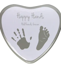 Hånd- og Fodaftrykssæt - Happy Hans 2D Heart - Silver>Dooky Sale