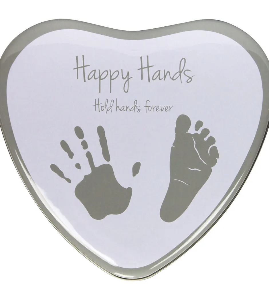 Hånd- og Fodaftrykssæt - Happy Hans 2D Heart - Silver>Dooky Sale