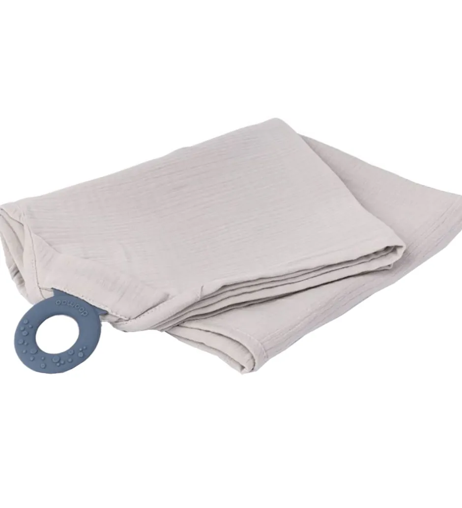 Ammetæppe m. Bidering - Musselin - 100x85 cm - Beige>Doomoo Hot