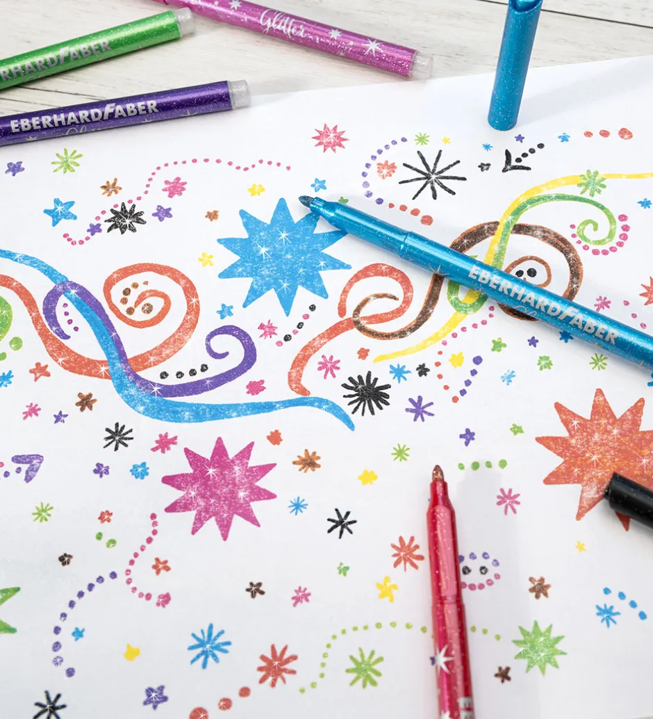 Tuscher - 8 stk - Glitter>Eberhard Faber Sale
