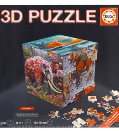 3D Puslespil - 216 Brikker - Cube Wonder>Educa Discount