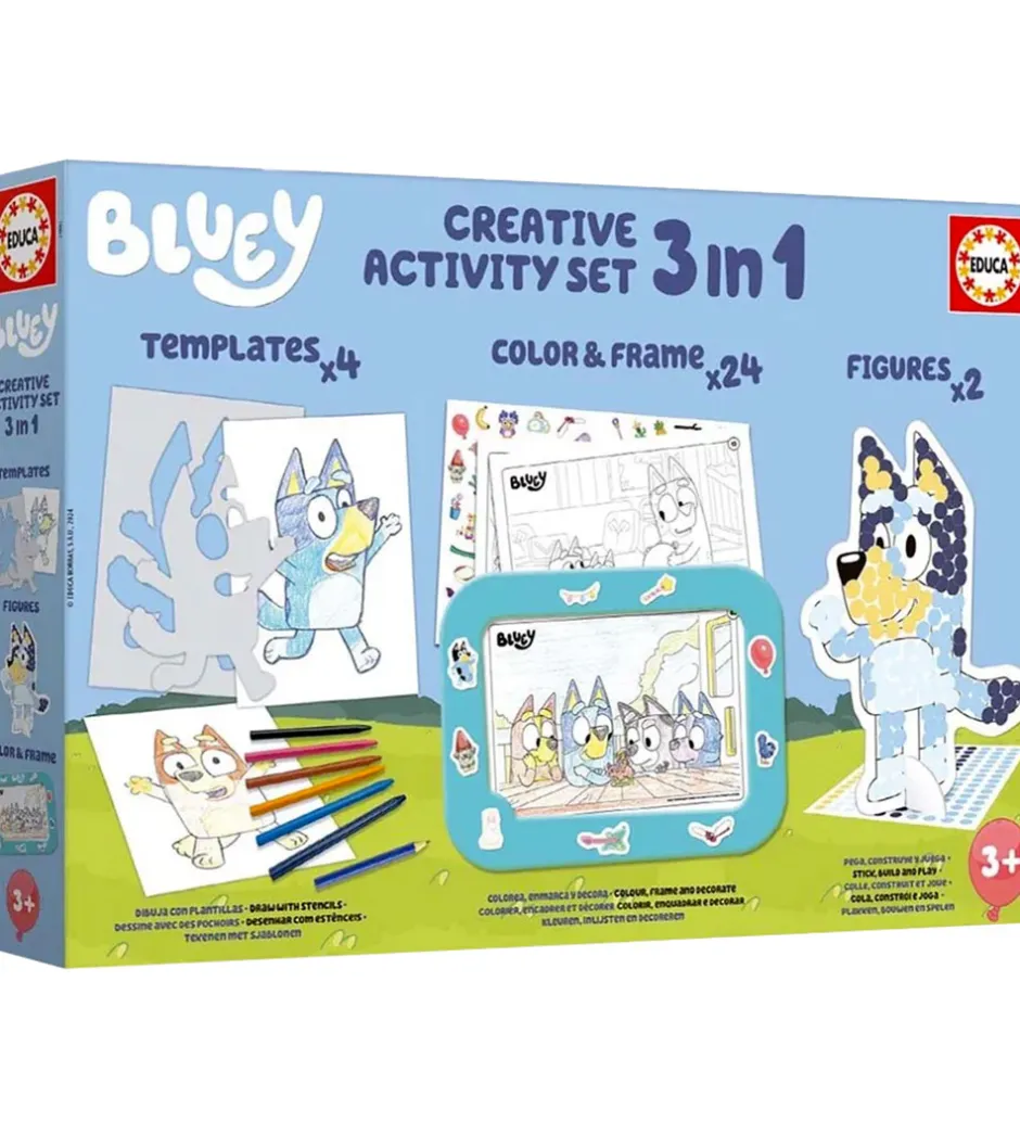 Kreasæt - Bluey - 3 In 1 Creative Activity Set>Educa Hot