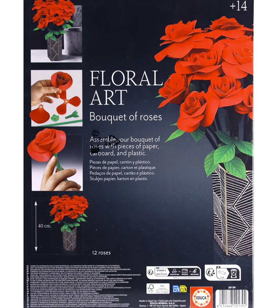 Kreasæt - Floral Art - Bouquet Of Roses>Educa Discount