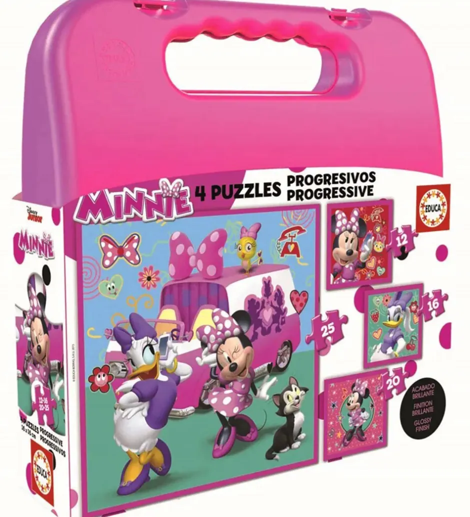 Puslespil - 4 Forskellige - Minnie Mouse>Educa Discount