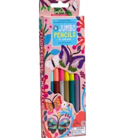 Farveblyanter - 6 Stk. - Jumbo - Butterflies>Eeboo Best