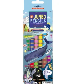 Farveblyanter - Jumbo - 6 Stk. - Under The Sea>Eeboo Best