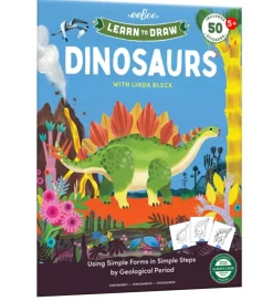 Malebog - Lær At Tegne - Dinosaurer>Eeboo Clearance