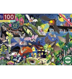 Puslespil - 100 Brikker - 45,7x68,5 cm - Love Of Bats>Eeboo