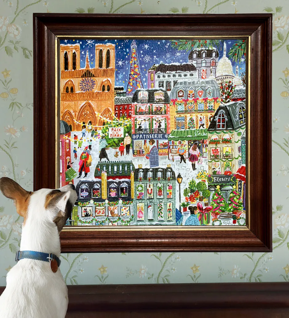 Puslespil - 1000 Brikker - 58,4x58,4 cm - Paris Christmas>Eeboo Outlet
