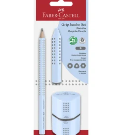 Blyantsæt - Grip Jumbo - 3 Dele - Sky Blue>Faber-Castell Hot