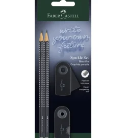 Blyantsæt - Sparkle - 4 Dele - Sort>Faber-Castell New