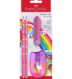 Blyantsæt - Unicorn - 4 Dele - Pink>Faber-Castell