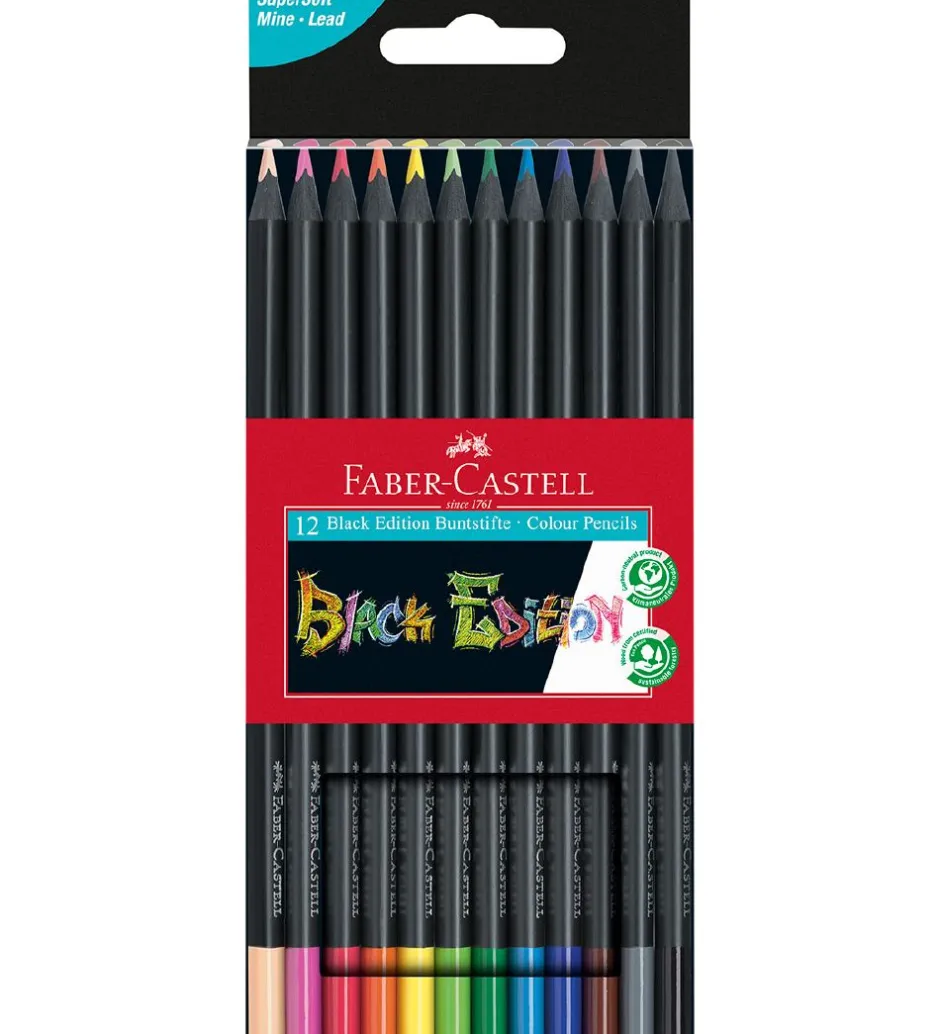 Farveblyanter - 12 stk. - Trekantet - Multi>Faber-Castell Outlet