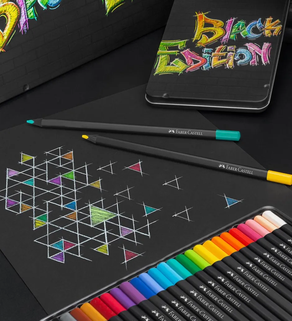 Farveblyanter - Trekantet - 12 stk - Multi>Faber-Castell Discount