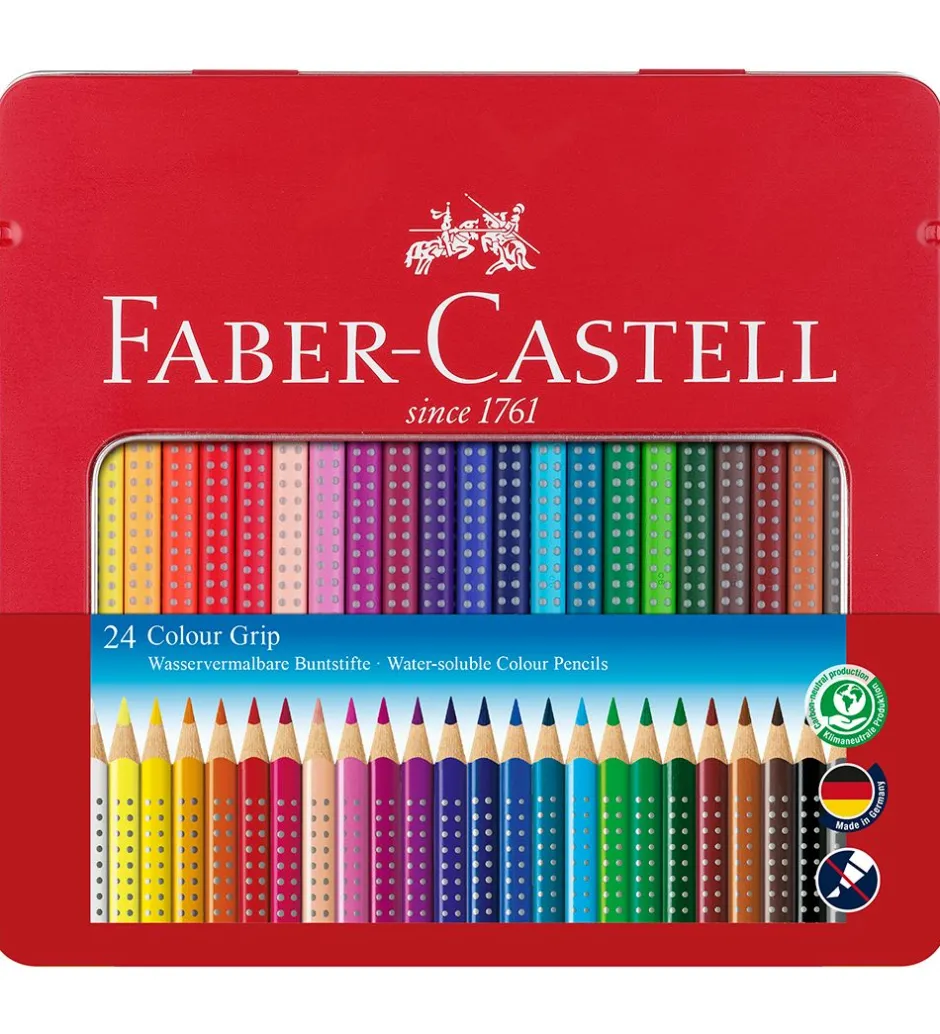 Farveblyanter - Grip - akvarel - 24 stk - Multi>Faber-Castell New