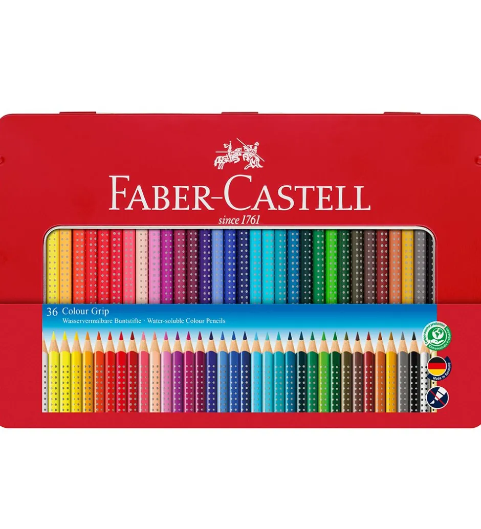 Farveblyanter - Grip - Akvarel - 36 stk - Multi>Faber-Castell New