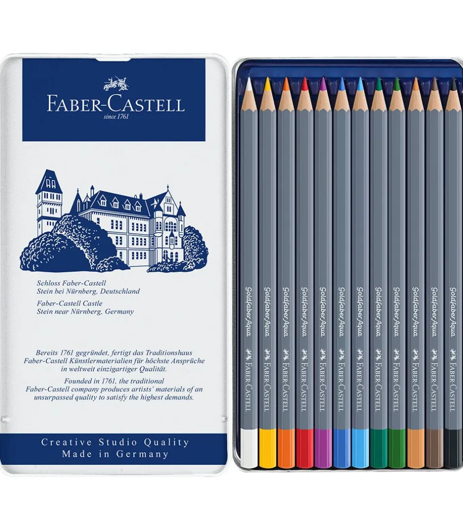 Farveblyanter - Goldfaber Akvarel - 12 stk - Multi>Faber-Castell Clearance