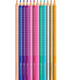 Farveblyanter - Grip - 12 stk - Sparkle>Faber-Castell Best