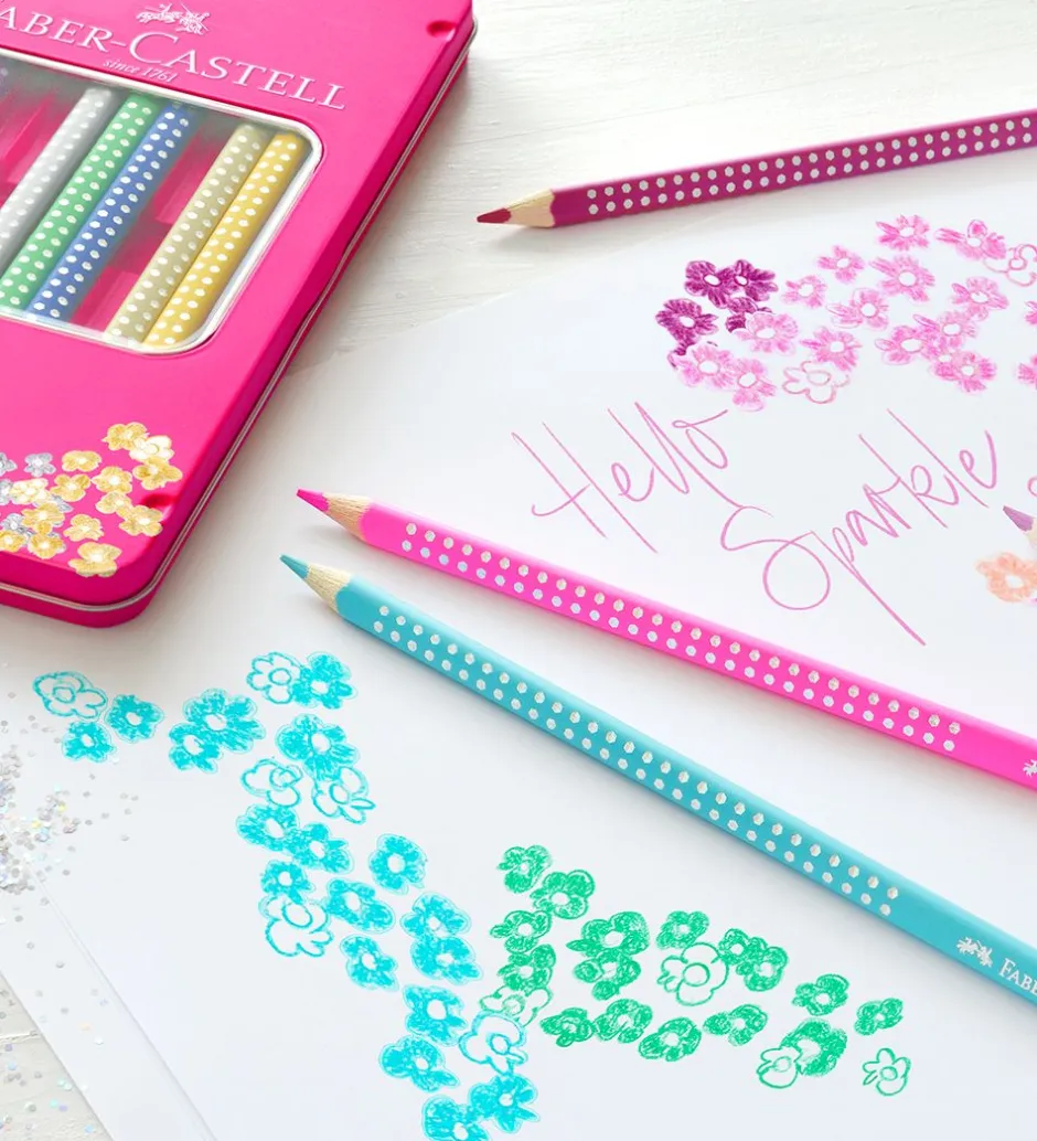 Farveblyanter - Grip - 12 stk - Sparkle>Faber-Castell Best