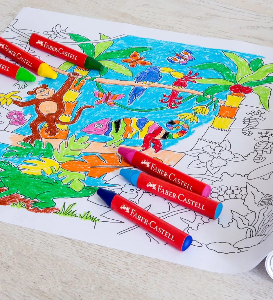 Farvekridt - 10 stk - Multi>Faber-Castell Outlet