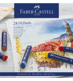 Fedtfarver - 24 stk>Faber-Castell Online