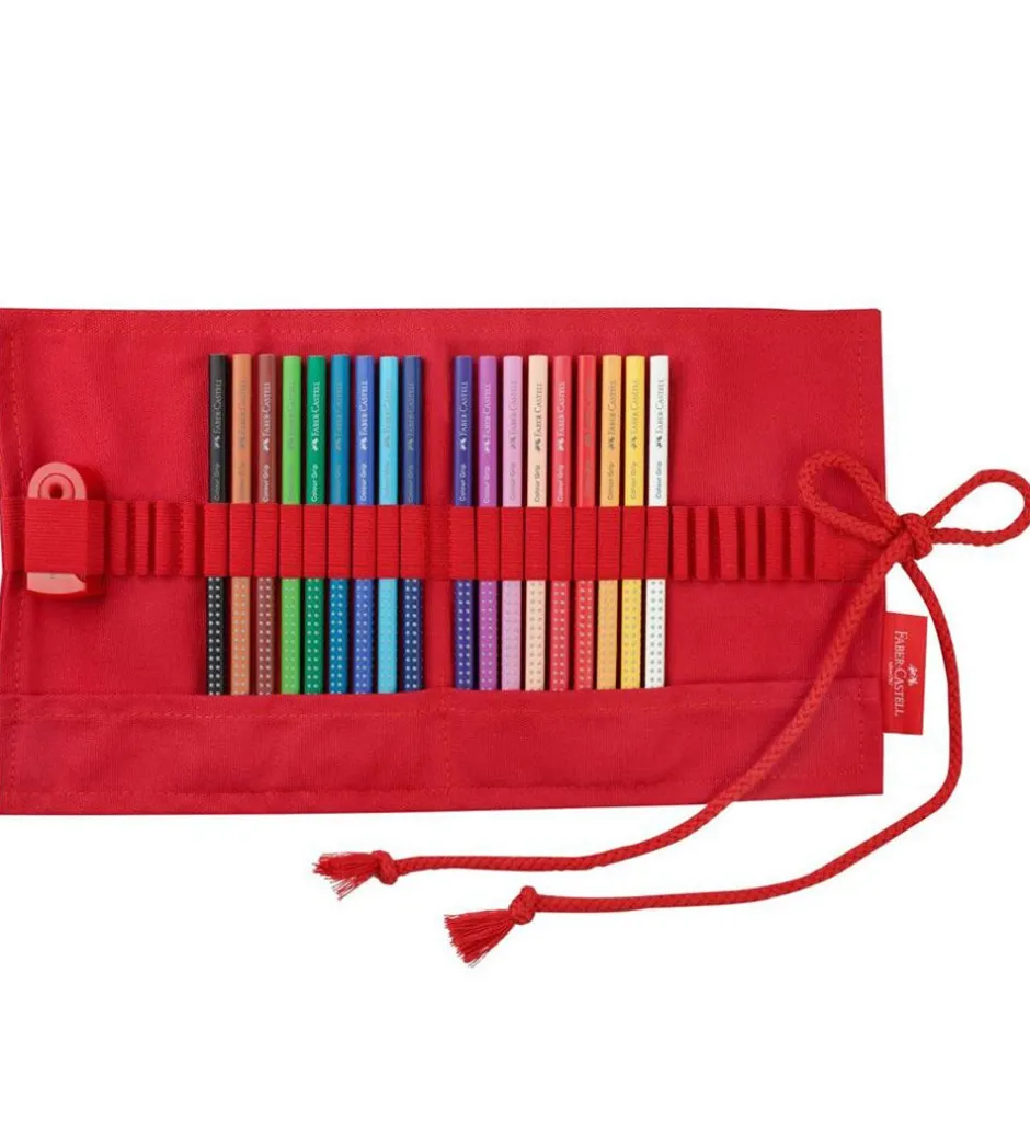 Grib Rulle - 20 Farver/Spidser/Viskelæder>Faber-Castell New
