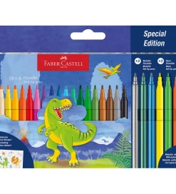 Tuscher - 18+3 Metallic + 3 Neon - Dinosaur>Faber-Castell Online