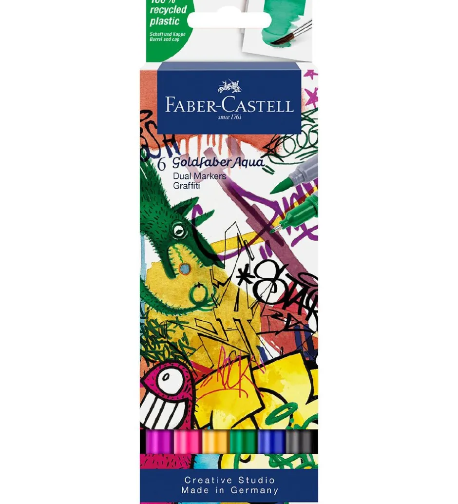 Tuscher - 6 stk. - Graffiti>Faber-Castell Clearance