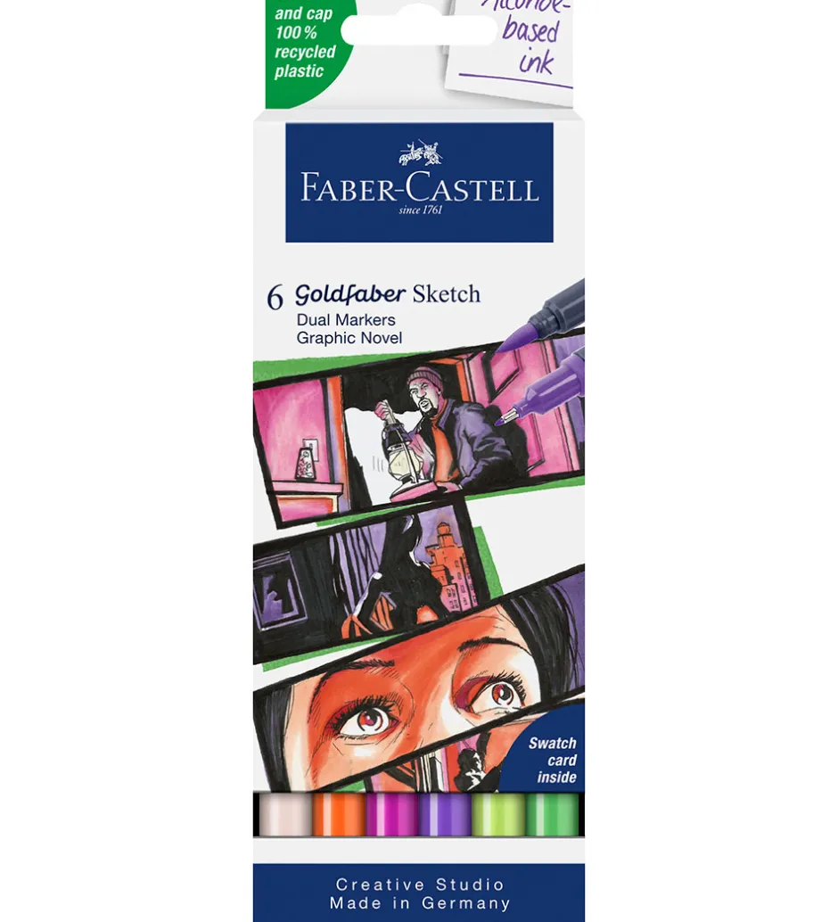 Tuscher - 6 Stk. - Goldfaber Sketch - Graphic Nove>Faber-Castell New
