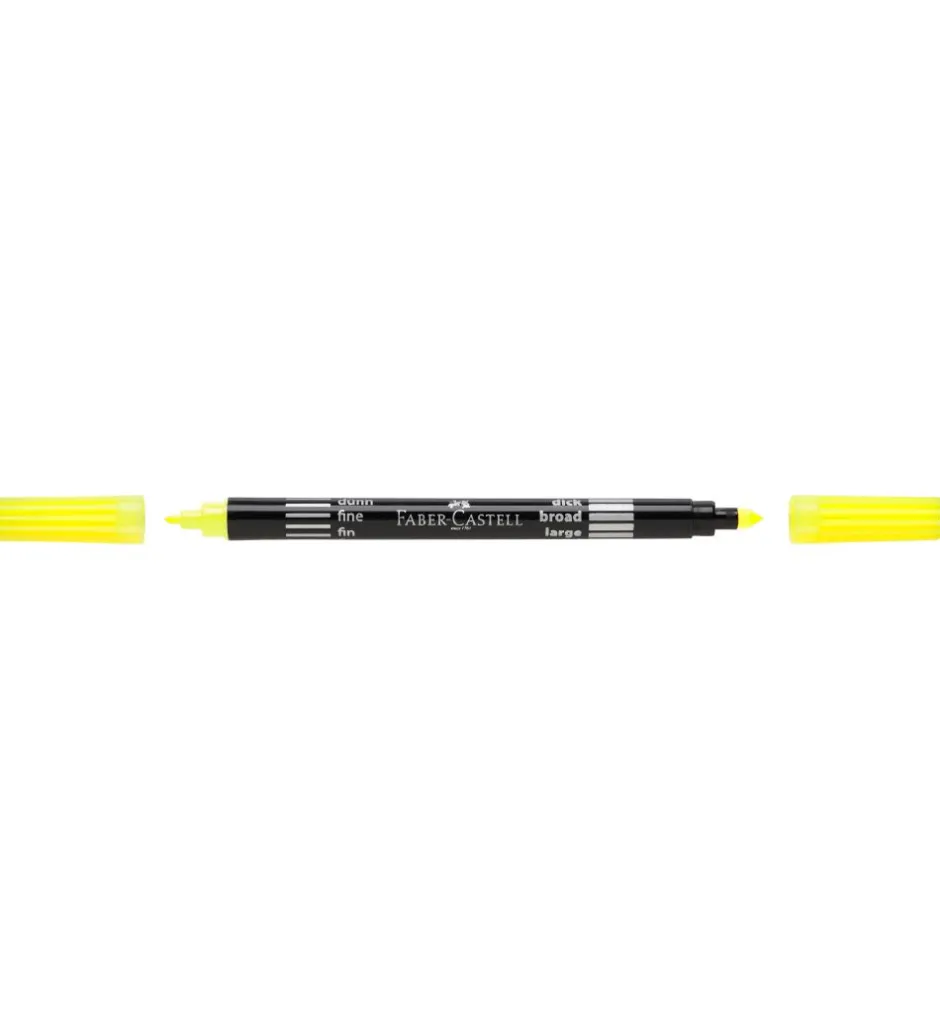 Tuscher - Dobbelt Tyk/Tynd - 10 stk. - Neon>Faber-Castell Clearance