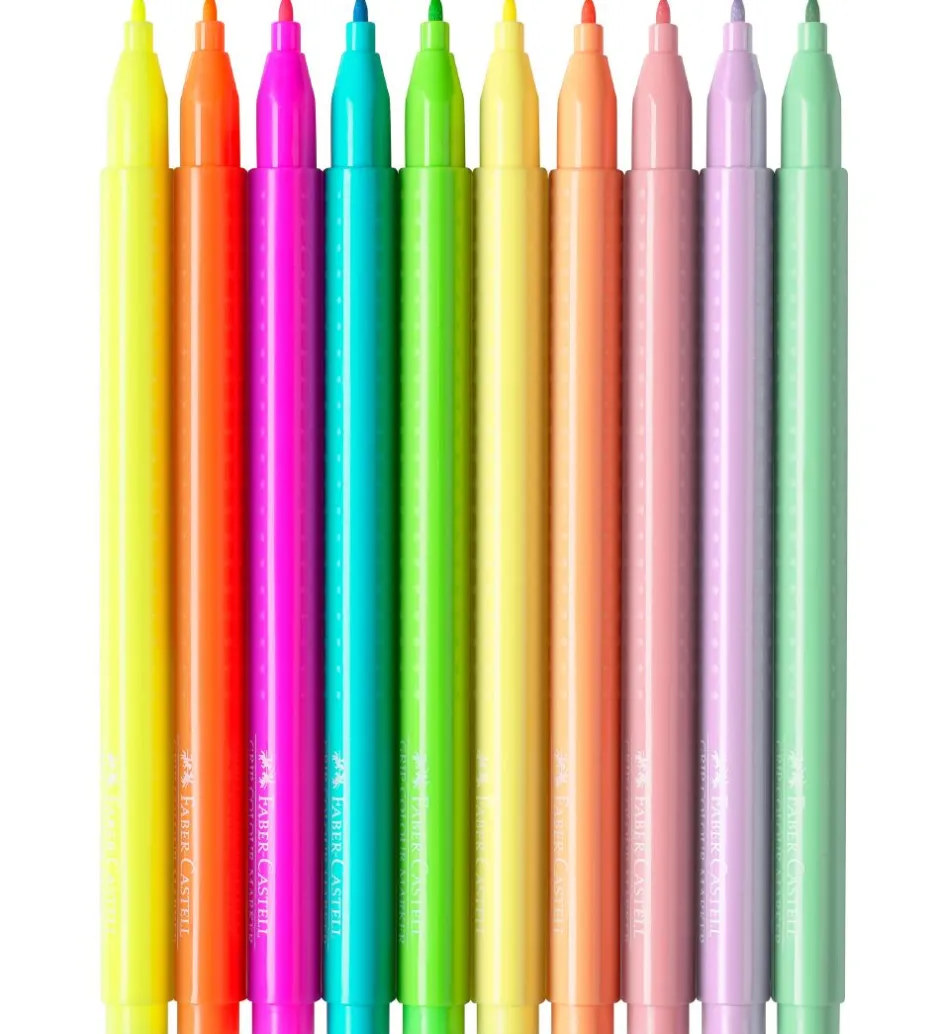Tuscher - Grip - 10 stk - Neon/Pastel>Faber-Castell Outlet