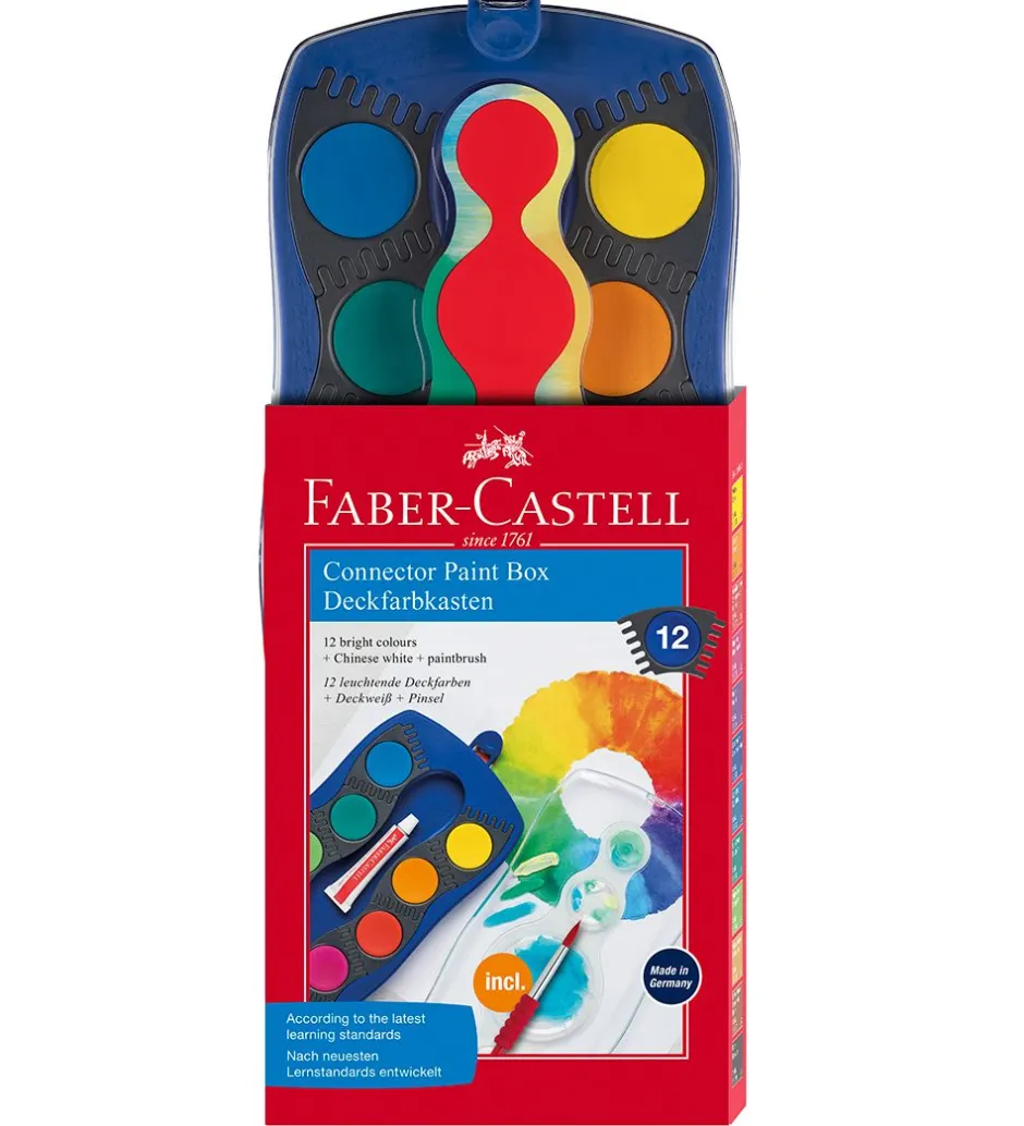 Vandfarve - Connector - 12 Farver>Faber-Castell New