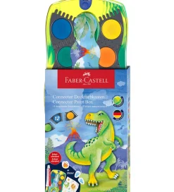 Vandfarve - Dinosaur - 12 Farver + Chinese White>Faber-Castell