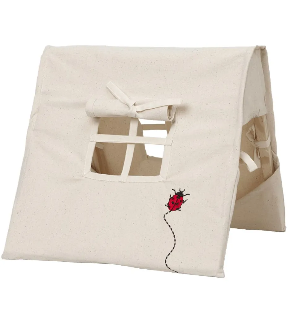 Legetelt - 30x30 cm - Natur m. Mariehøne>Ferm Living New